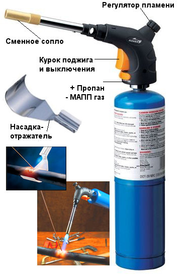 Горелка газовая для пайки Kovea 2610 Hecaton Torch