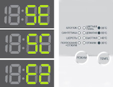 Светодиодная кодировка на стиральных машинах Samsung без дисплея