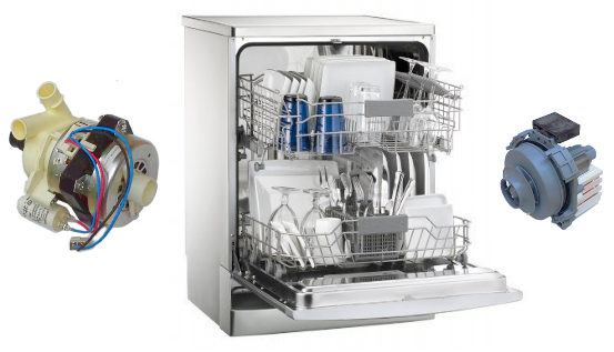 Рециркуляционные и сливные насосы для посудомоечных машин