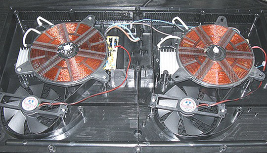 Вентиляторы охлаждения плиты индукционной двухконфорочной